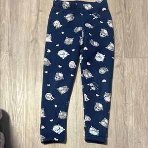 Playful Blue Ghost Print Leggings